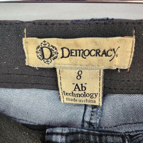Democracy Ab Technology Skinny Ankle Jeans Women's 8 Denim Mid Rise Dark Wash - Picture 8 of 9